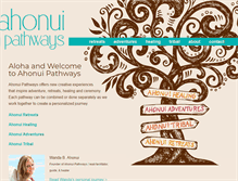 Tablet Screenshot of ahonuipathways.com